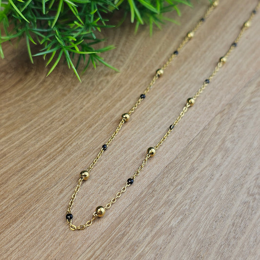 Collier Gwen coloré doré