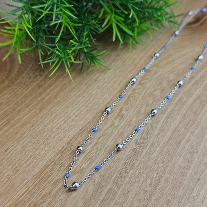 Collier Gwen coloré argenté