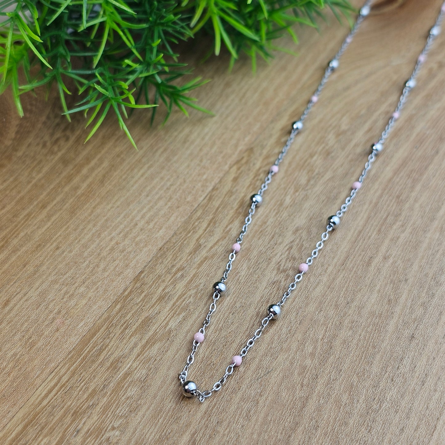 Collier Gwen coloré argenté