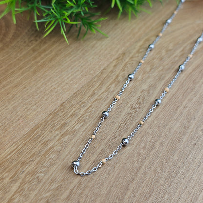 Collier Gwen coloré argenté