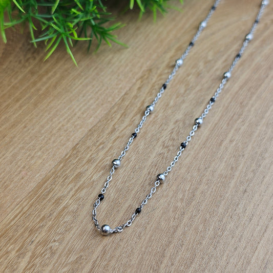 Collier Gwen coloré argenté