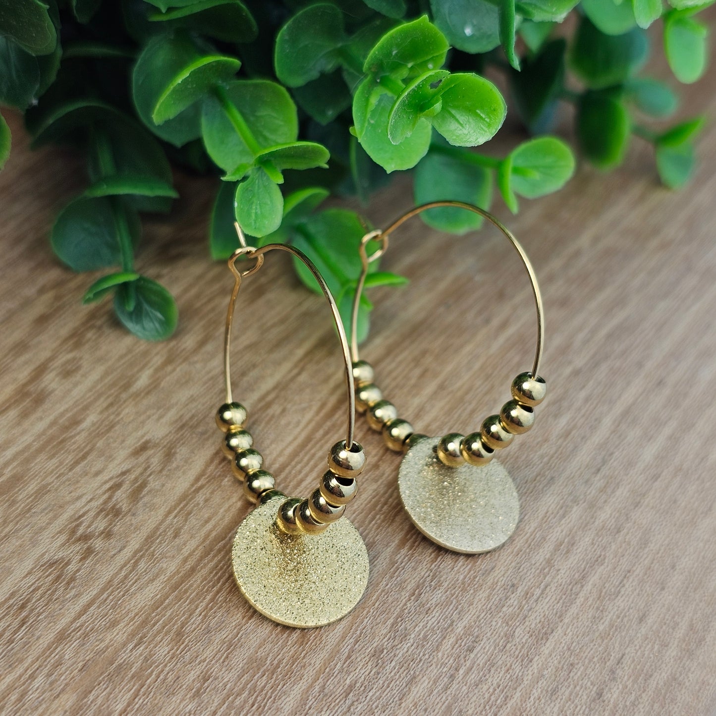Boucles d'oreilles Carole paillette