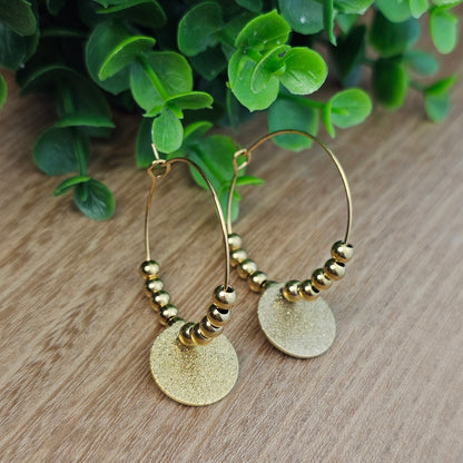 Boucles d'oreilles Carole paillette