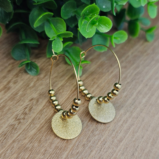 Boucles d'oreilles Carole paillette