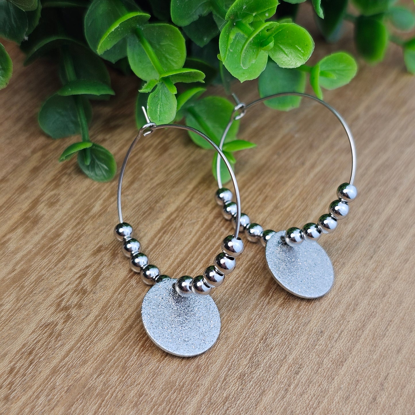 Boucles d'oreilles Carole paillette