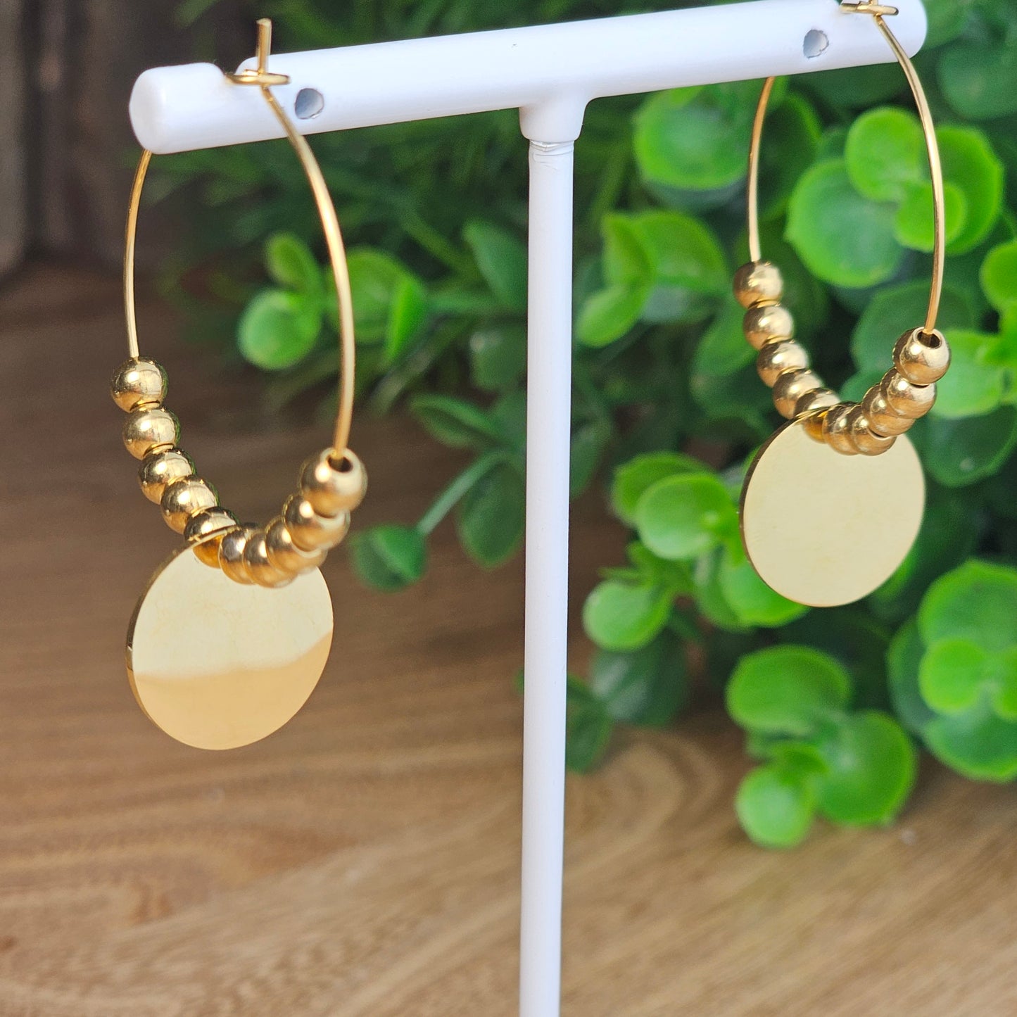 Boucles d'oreilles Carole lisse