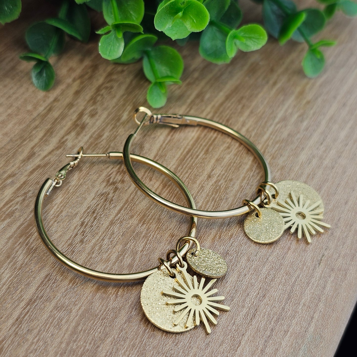 Boucles d'oreilles Corinne dorée