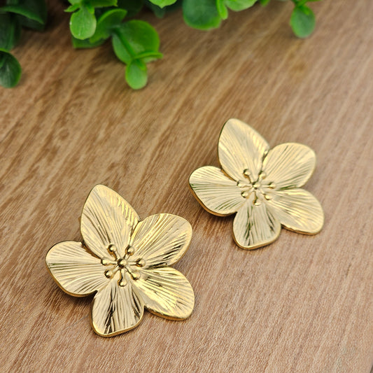 Boucles d'oreilles Aimée dorée