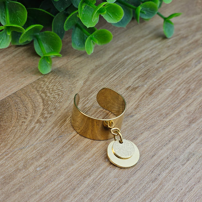 Bague Lily-Rose double médailles