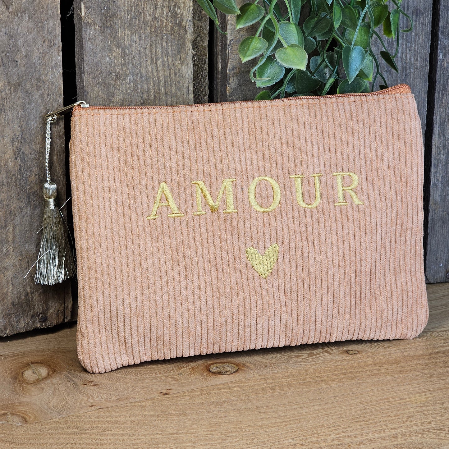 Pochette AMOUR camel