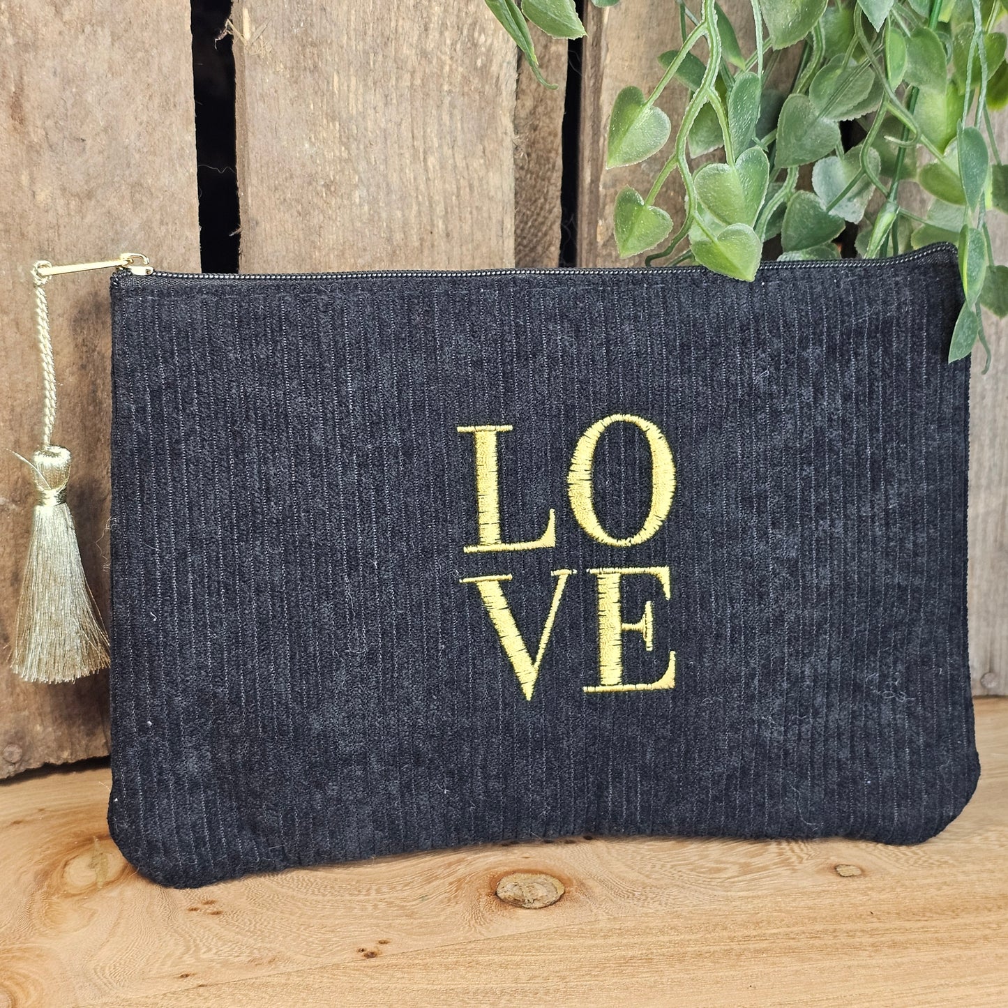 Pochette LOVE noir