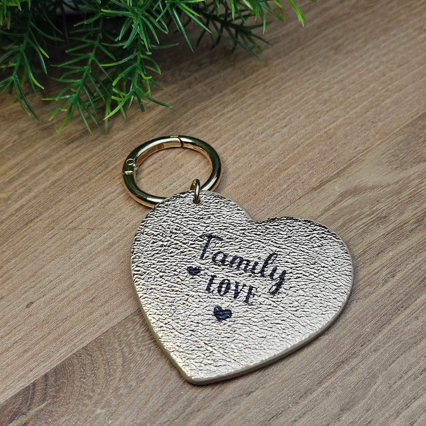 Porte-clés "Family love" rose gold