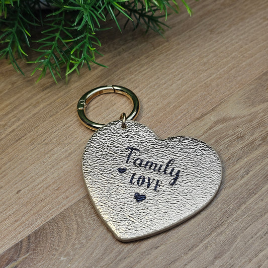 Porte-clés "Family love" rose gold