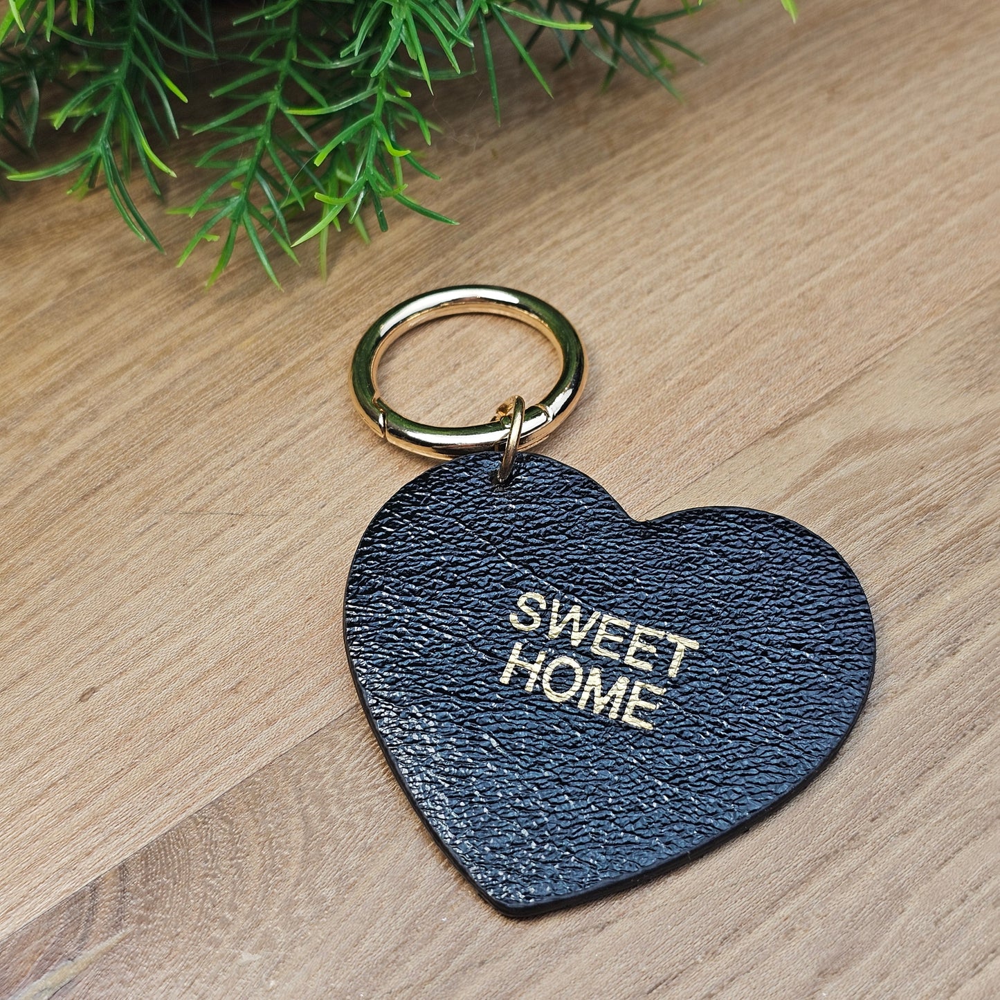 Porte-clés "Sweet Home" noir