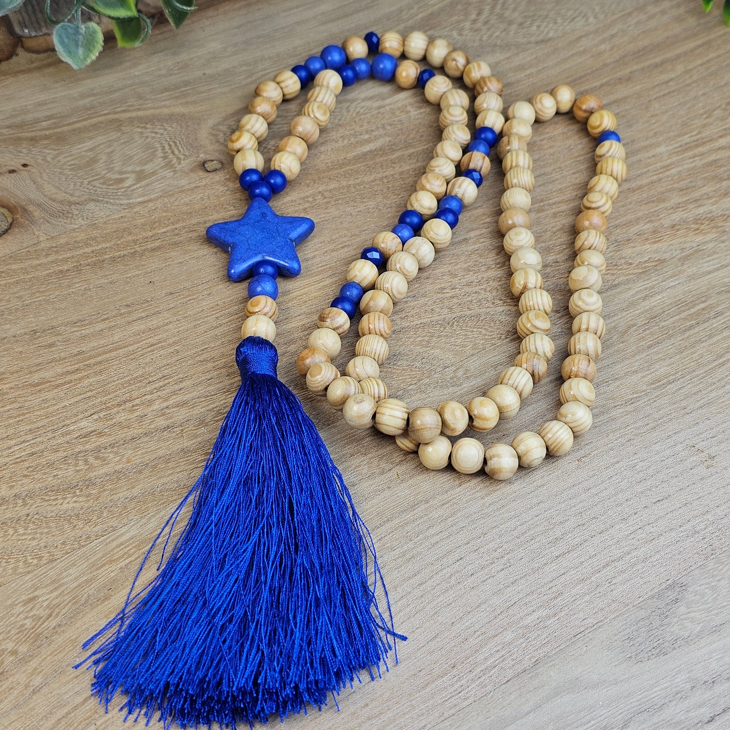 Sautoir Babou bleu roi