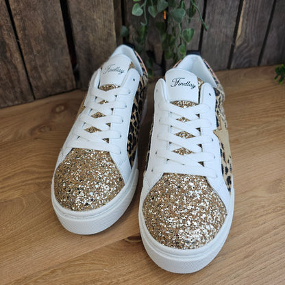 Basket léopard/orange