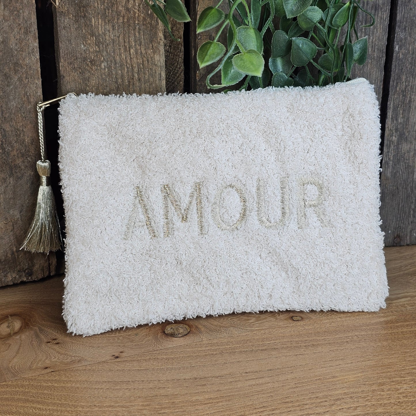 Pochette AMOUR beige