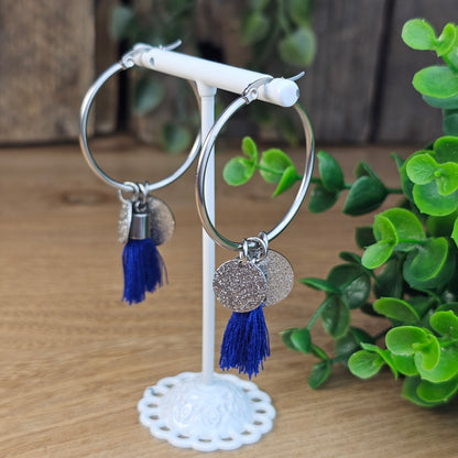 Créoles Caroline argentée