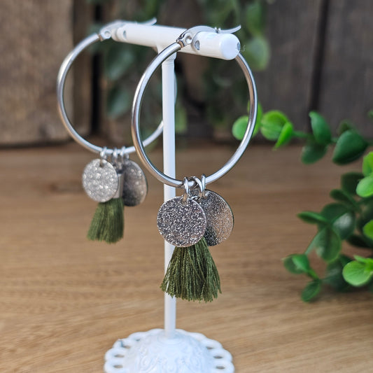 Créoles Caroline argentée