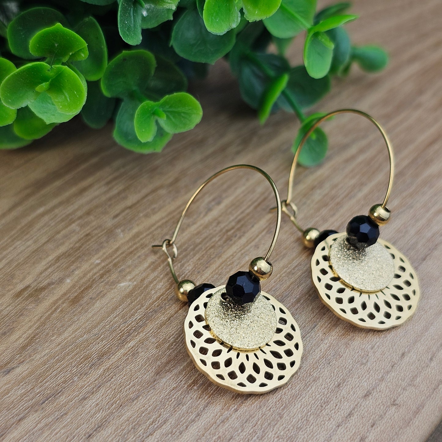 Boucles d'oreilles Cynthia doré