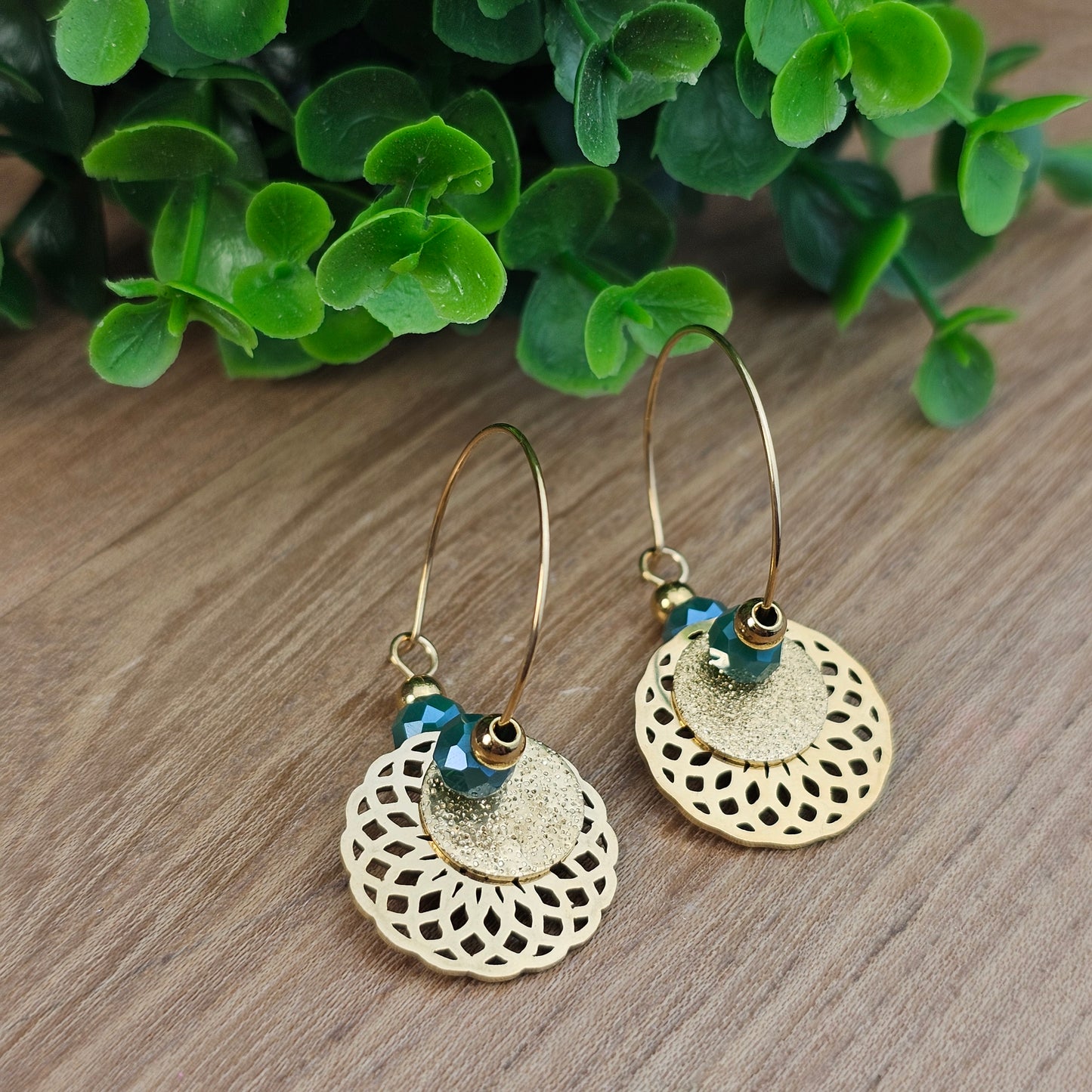 Boucles d'oreilles Cynthia doré