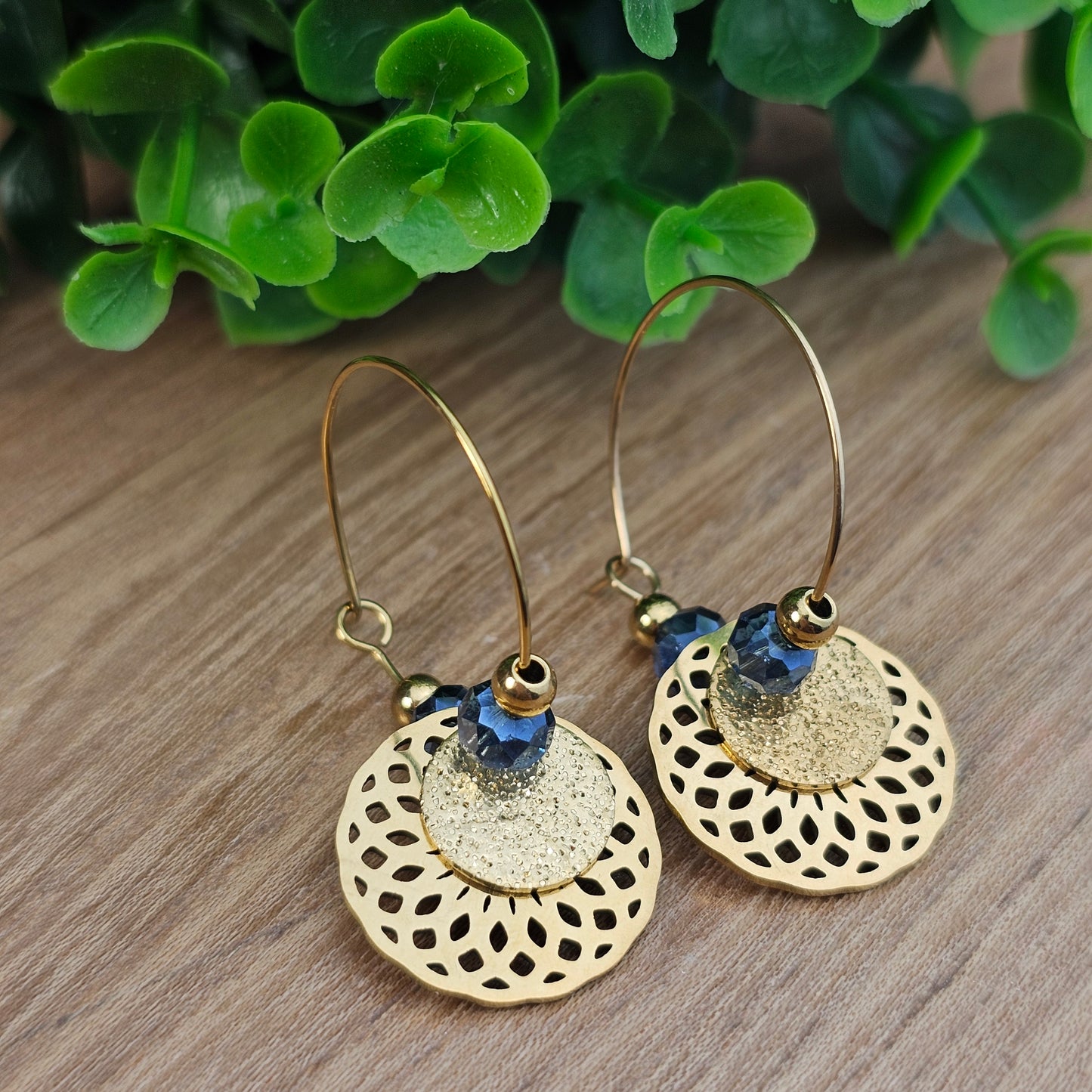 Boucles d'oreilles Cynthia doré