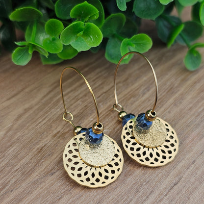 Boucles d'oreilles Cynthia doré