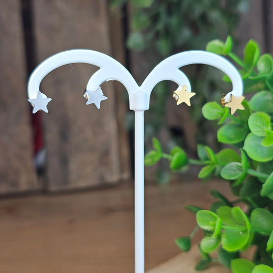Boucles d'oreilles étoile pleine