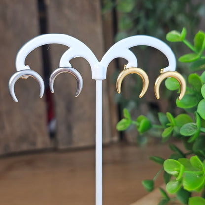 Boucles d'oreilles lune