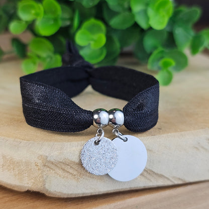 Bracelet Dorea argenté 2 médailles