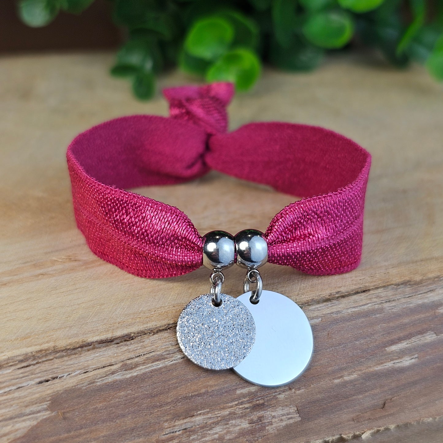 Bracelet Dorea argenté 2 médailles