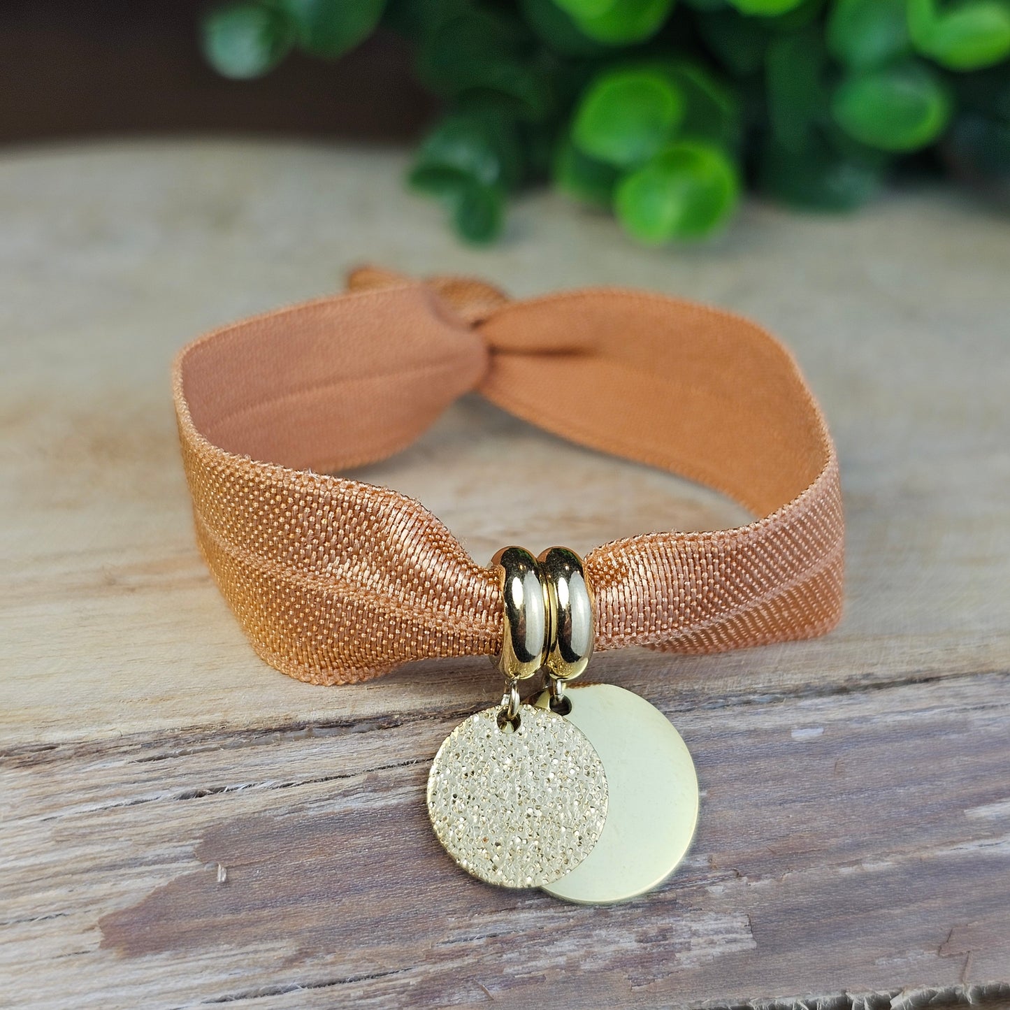 Bracelet Dorea doré 2 médailles