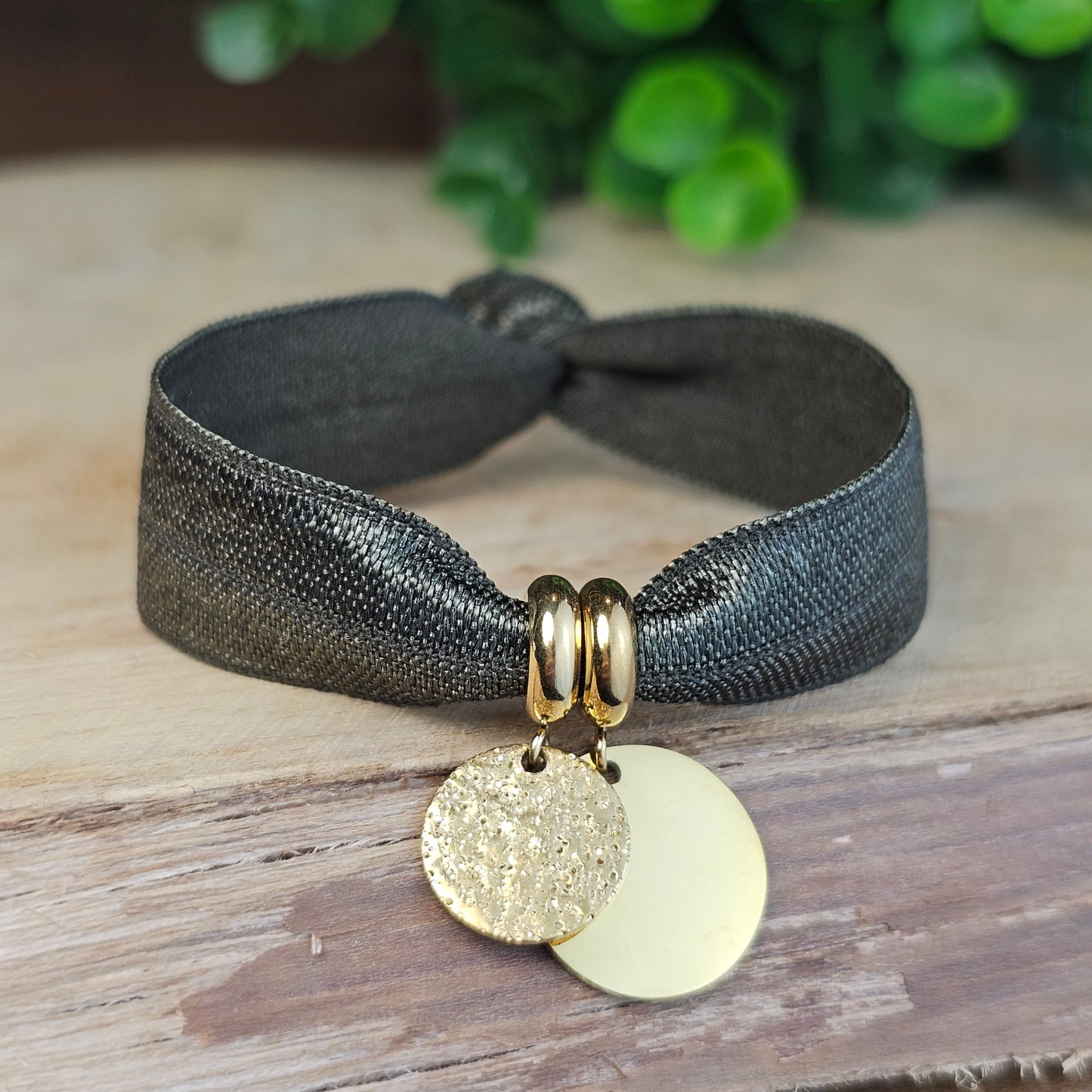 Bracelet Dorea doré 2 médailles