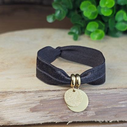 Bracelet Dorea doré 2 médailles