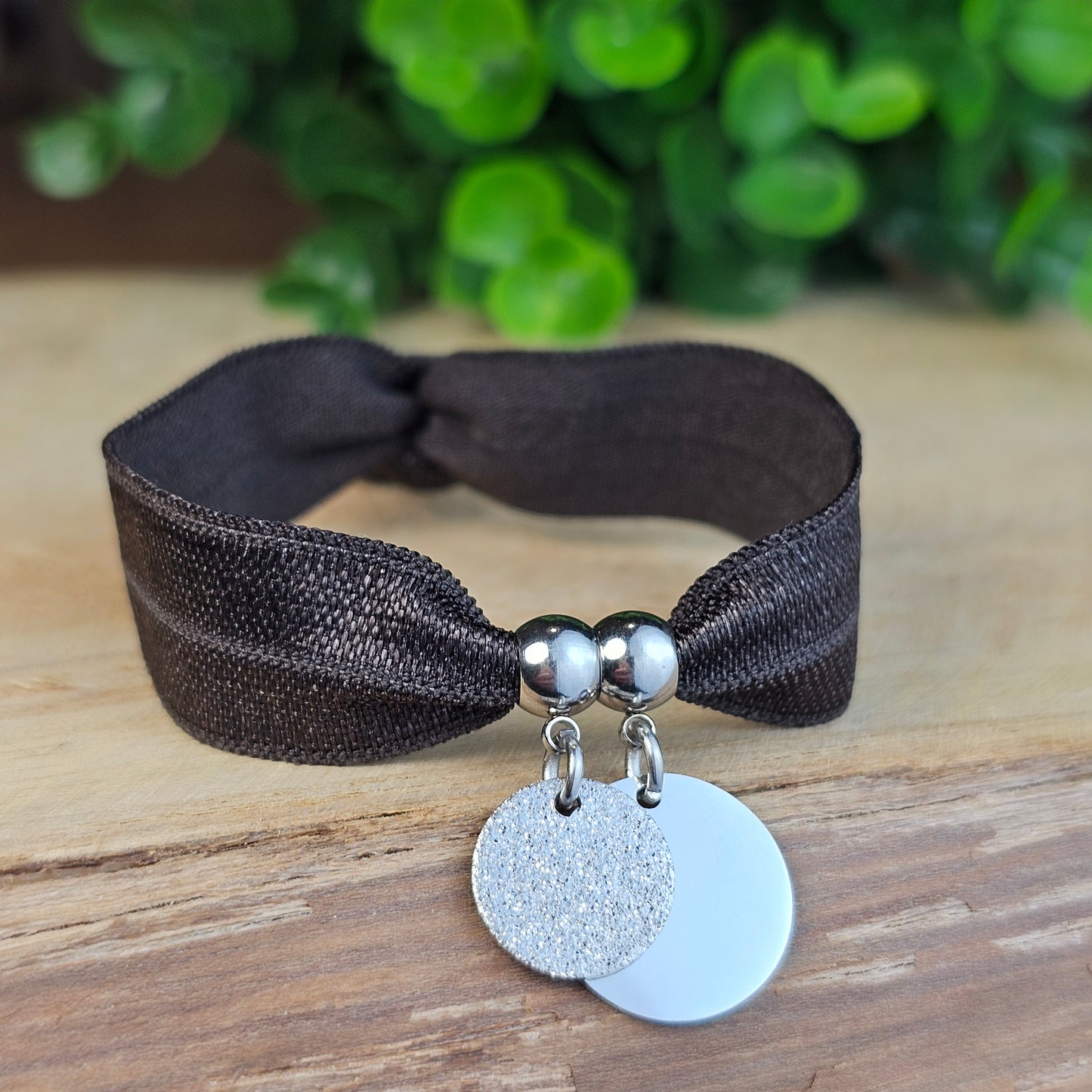 Bracelet Dorea argenté 2 médailles