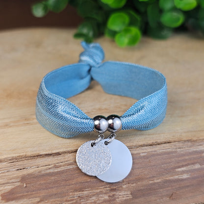 Bracelet Dorea argenté 2 médailles