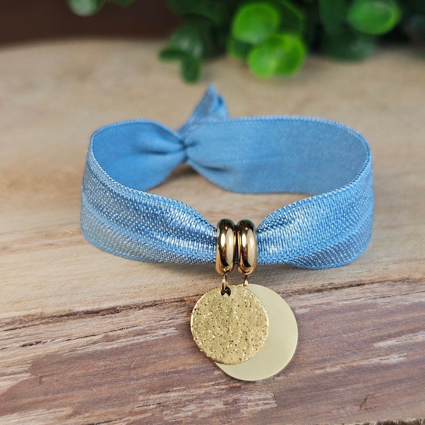 Bracelet Dorea doré 2 médailles