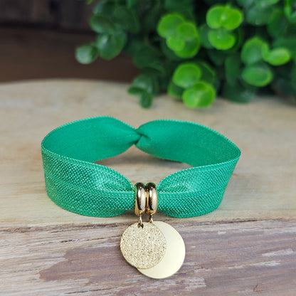 Bracelet Dorea doré 2 médailles