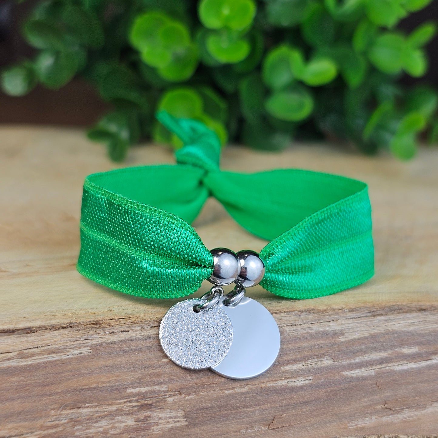 Bracelet Dorea argenté 2 médailles