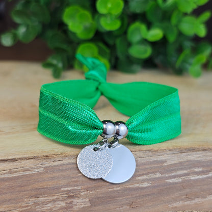 Bracelet Dorea argenté 2 médailles