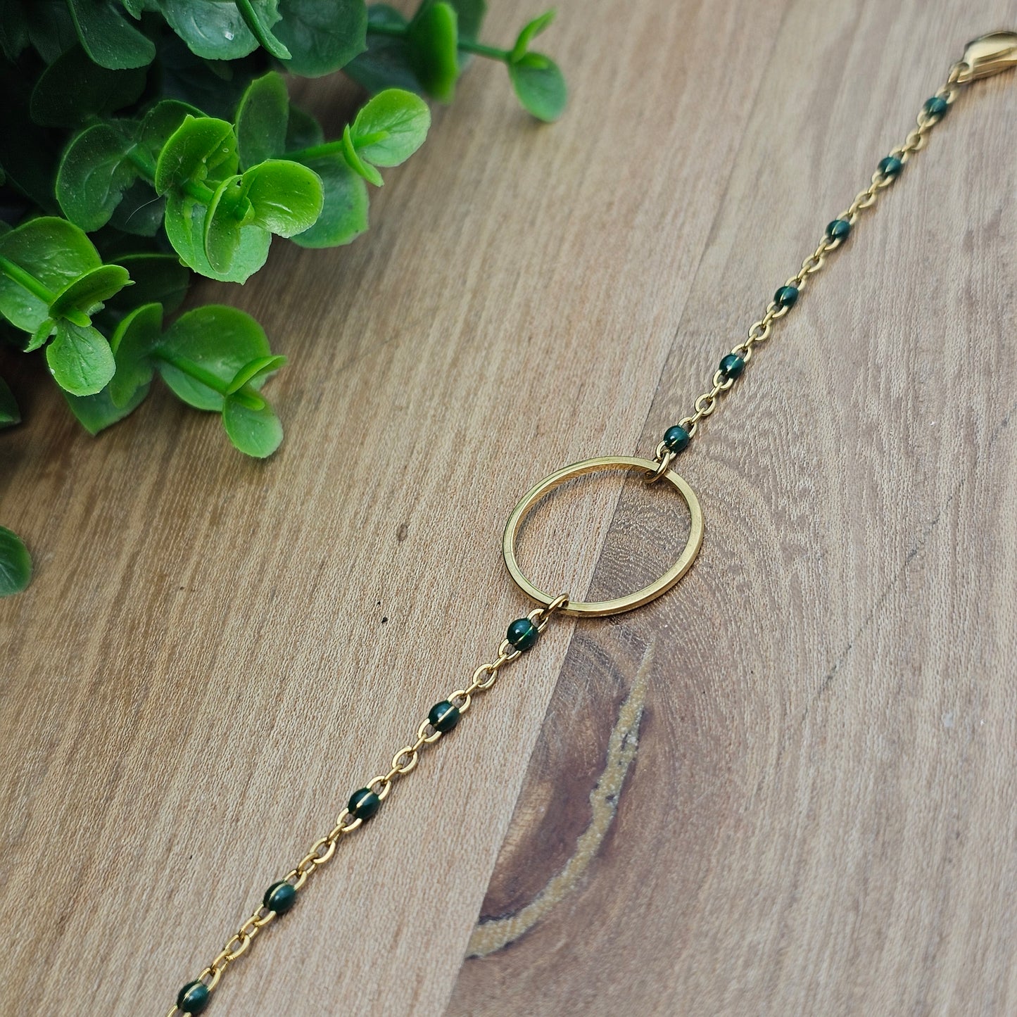 Bracelet Maudéana doré coloré