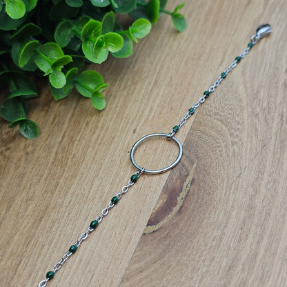 Bracelet Maudéana argenté coloré