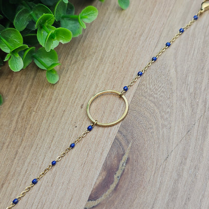 Bracelet Maudéana doré coloré