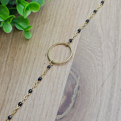 Bracelet Maudéana doré coloré