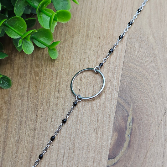 Bracelet Maudéana argenté coloré