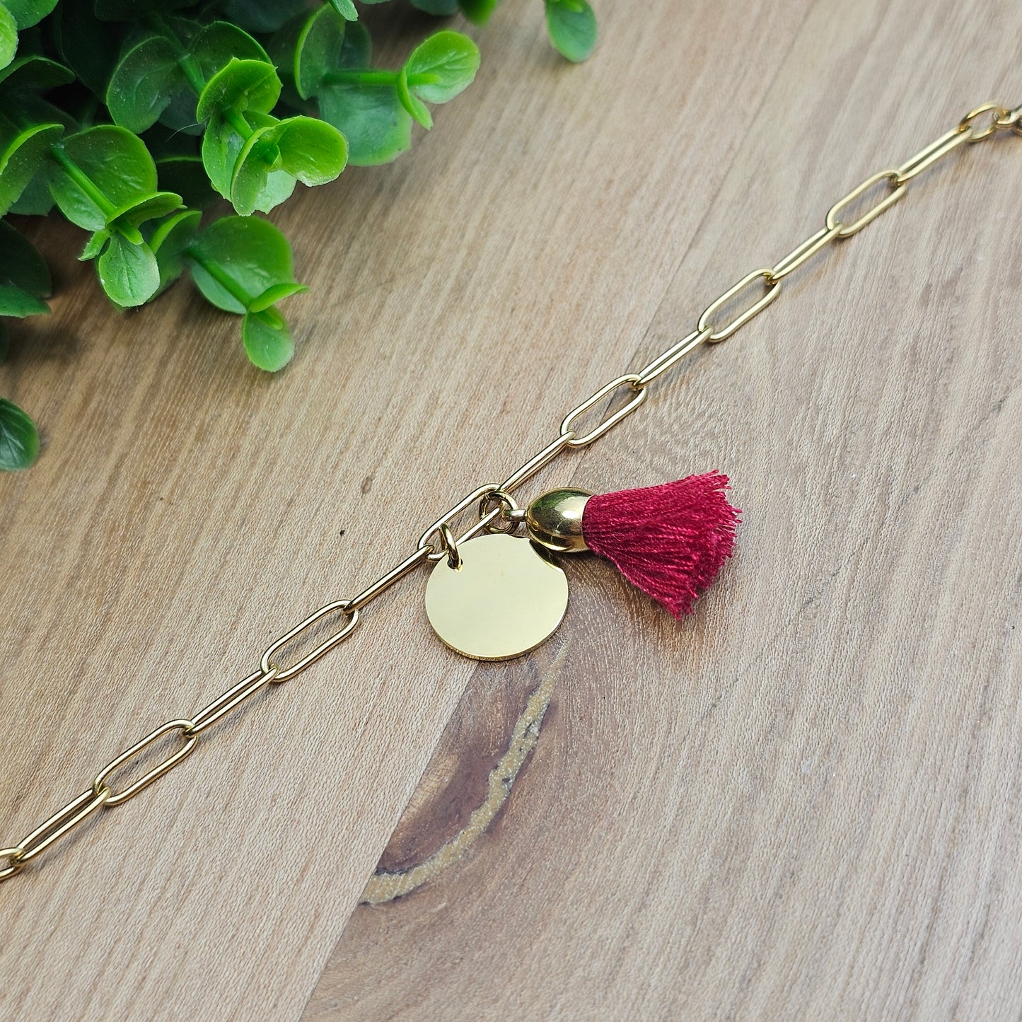 Bracelet Victoire rouge foncé