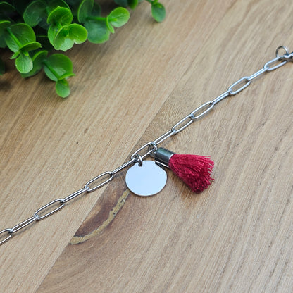 Bracelet Victoire rouge foncé