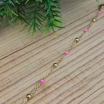 Bracelet Gwen doré coloré