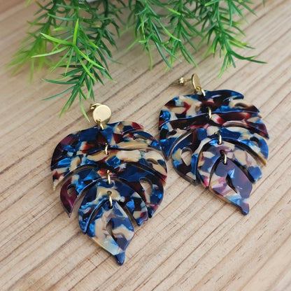 Boucles d'oreilles Marine bleu