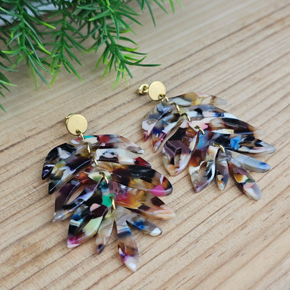 Boucles d'oreilles Marine multicolore